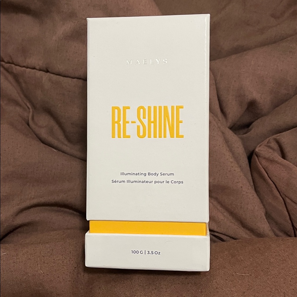 •3/3• Maëlys RE-SHINE Illuminating Body Serum 3.5 100G •Brand New Sealed In Box•